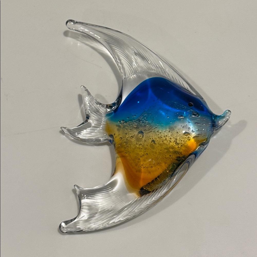 Vintage Hand-Blown Murano-Style Art Glass Fish Figurine - Picture 3 of 5
